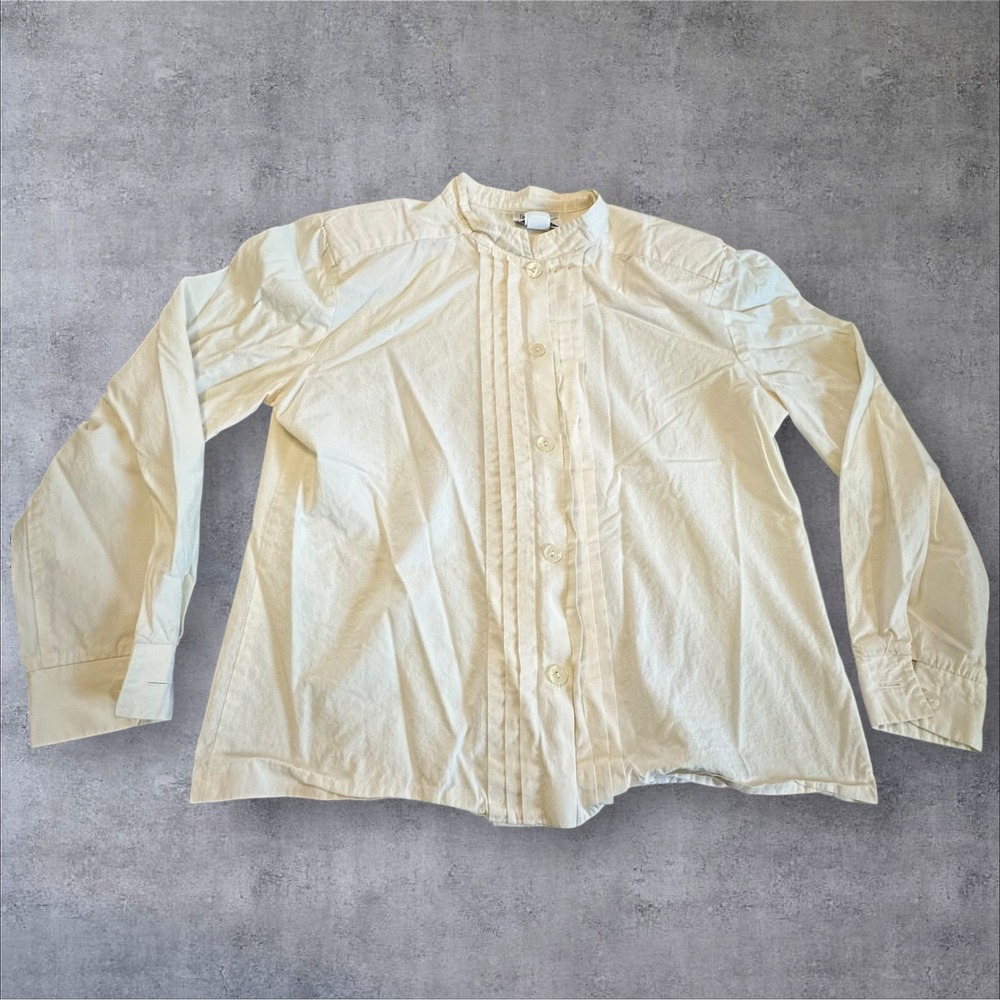 Vintage Lindsey Scott Sport Womens Blouse Size 10 USA Made Button Front